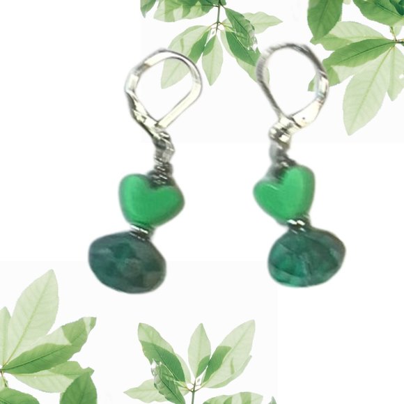 🍒 Dangle Swarovski Crystal Hand Crafted Earrings W/ 925 Hooks🐥 - Picture 1 of 3